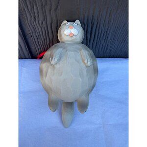 Midwest Season of Cannon Falls Resin Fat Cat Hanging Christmas Tree Ornament